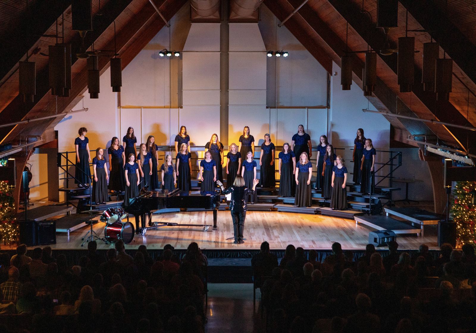 Valley Troubadours choir performing in concert